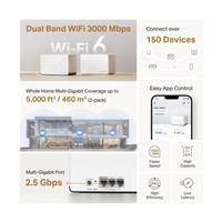 MERCUSYS Halo H85X(2-pack) WiFi6 Mesh (AX3000,2,4GHz/5GHz,1x2,5GbELAN/WAN,2xGbELAN/WAN)