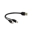 PREMIUMCORD Nabíjecí kabel USB 2.0, 2xUSB-C na USB, 15cm, černá