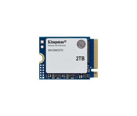 Kingston SSD 2TB NV3, M.2 2230, NVMe PCIe Gen4x4, (R: 6000MB/s; W: 5000MB/s)