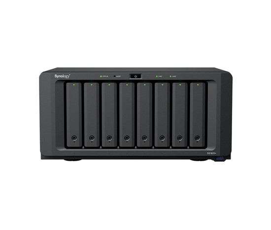 Synology DS1825+ DiskStation (4C/Ryzen V1500B/2,2GHz/8GBRAM/8xSATA/2xM.2/3xUSB3.2/2x2,5GbE/1xPCIe/2xUSB-C)