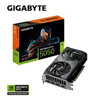 GIGABYTE VGA NVIDIA GeForce RTX 5050 WINDFORCE OC 8G, 8G GDDR6, 2xDP, 2xHDMI