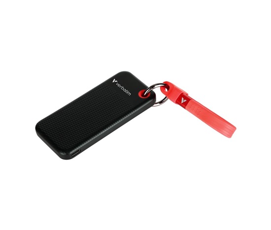 VERBATIM Externí SSD Pocket SSD 2TB, USB-C 3.1, černá/červená