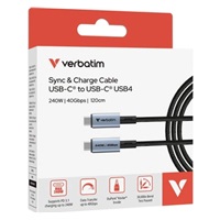 VERBATIM Kabel USB4 Sync & Charge, 240W, 120cm