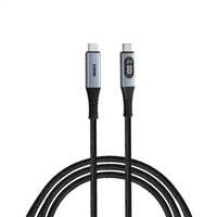 VERBATIM Kabel USB-C Sync & Charge, 100W, s displejem, 120cm