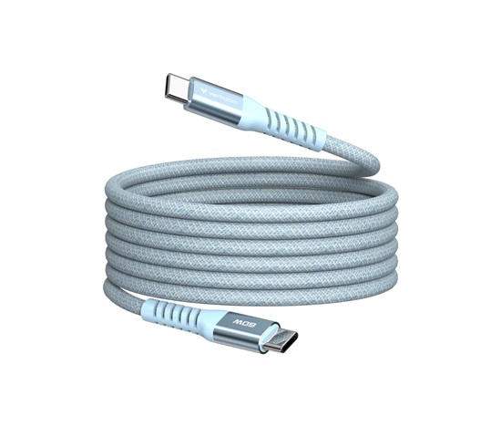 VERBATIM Kabel USB-C Sync & Charge, 60W, Magnetický, 120cm, modrá