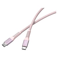 VERBATIM Kabel USB-C Sync & Charge, 100W, Magnetický, 120cm, růžová