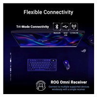 ASUS myš ROG Keris II Origin, bezdrátová herní myš, černá