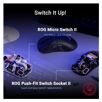 ASUS myš ROG Keris II Origin, bezdrátová herní myš, bílá