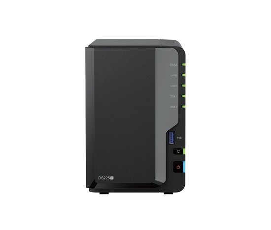 Synology DS225+ DiskStation (4C/CeleronJ4125/2,0-2,7GHz/2GBRAM/2xSATA/2xUSB3.2Gen1/1x2,5GbE/1xGbE)