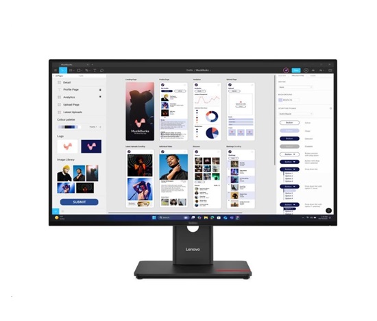 LENOVO LCD ThinkVision T32UD-40 - 32",IPS,mat,16:9,3840x2160,178°/178°,4/6ms,350cd/m2,1500:1,DP,HDMI,VGA,PIVOT,VESA,3Y