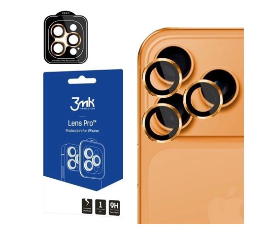 3mk Lens Protection Pro pro Apple iPhone 17 Pro /17 Pro Max Orange