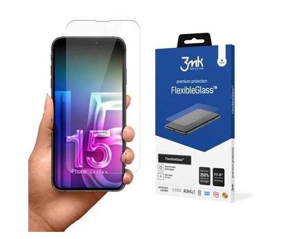 3mk hybridní sklo FlexibleGlass pro Apple iPhone 15 Pro Max