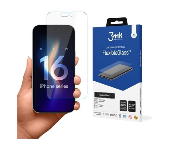 3mk hybridní sklo FlexibleGlass pro Apple iPhone 16 Pro