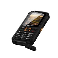 EVOLVEO StrongPhone Q1, vodotěsný odolný Dual SIM telefon, černo-oranžový