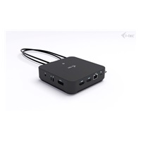 i-tec USB-C DP Dual HDMI Docking Station, PD 100W + Universal Charger 100W