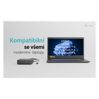 i-tec USB-C DP Dual HDMI Docking Station, PD 100W + Universal Charger 100W