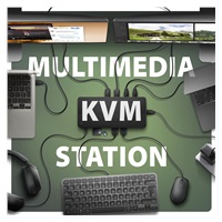 AXAGON HMC-DL-KVM, DisplayLink dokovacia stanica, USB 10Gbps, HDMI + DP 4K/60Hz, RJ-45, SD/microSD, audio, PD 100 W, KVM