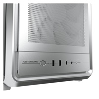 Cooler Master case MasterFrame 500 Mesh Silver, Průhledná bočnice, ATX, 2x 200mm Fan, 1x 120mm Fan, Šedá