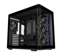 Cooler Master case Elite 600, ATX, Průhledná bočnice, 4x 120mm Fan, Černá