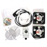 19" ventilace pro nástěnné rozvaděče XtendLan, termostat, 2 ventilátory, napájecí kabel, spojovací materiál