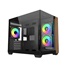 Cooler Master case Elite 481 Wood, mATX, Průhledná bočnice, 3x 120mm ARGB Fan, Černá