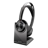 Poly Voyager Focus 2-M USB-C-C Headset USB-C/A Adapter Charging Stand