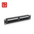 BAZAR - LYNX 10" patch panel 12-port, UTP Cat6, 50µ, nestíněný, černý - POŠKOZENÝ OBAL