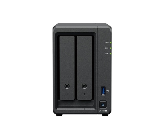 Synology DS725+ DiskStation (2C/RyzenR1600/2,6-3,1GHz/4GBRAM/2xSATA/2xM.2/1xUSB3.2/1x2,5GbE/1xGbE/1xUSB-C)