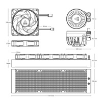 BAZAR - ARCTIC Vodní chladič Liquid Freezer III 420 ARGB, 3x140mm, AM5, LGA1851, bílá - Poškozený obal (Komplet)