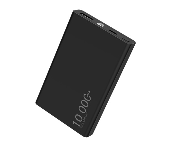 WG - Power Bank 10000 mAh,  USB-C PD 20W + USB-A 22.5W, černá