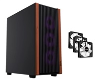 1stCOOL skříň G6 Noble, Mid Tower, ATX, AU, 3x 120mm Fan, Černá