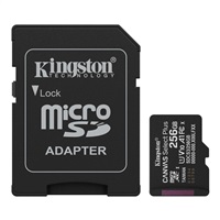 Kingston MicroSDXC karta 256GB Canvas Select Plus, U1, V10, A1, SD Adaptér