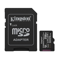 Kingston MicroSDXC karta 256GB Canvas Select Plus, U1, V10, A1, SD Adaptér