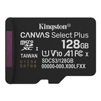 Kingston MicroSDXC karta 128GB Canvas Select Plus, U1, V10, A1