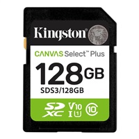 Kingston SDXC karta 128GB Canvas Select Plus, U1, V10, A1