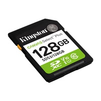 Kingston SDXC karta 128GB Canvas Select Plus, U1, V10, A1