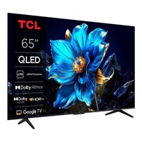 TCL 65" TV, QLED, 4K Ultra HD, HDR, Google TV, LAN, Wi-Fi, HDMI, Chromecast, Miracast, AirPlay