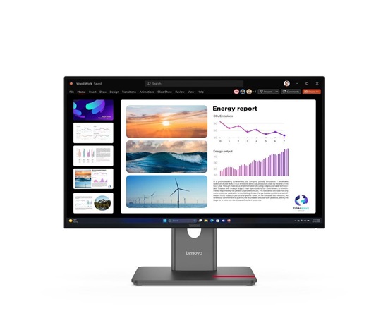 LENOVO LCD P24Q-40 - 23.8",IPS,16:9,2560x1440,120Hz,300cd/m2,1500:1,4ms(GtG),HDMI,DP,DPout,DC,USB Hub,Pivot