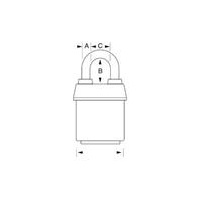 Master Lock Visací zámek  PRO do extrémních podmínek - 67mm