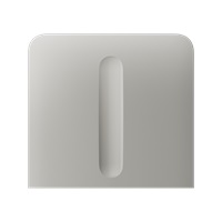 Ajax  SideButton (Dimmer) vertical - Boční kryt stmívatelného tlačítka, vertikální instalace, ústřicová