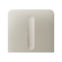 Ajax  SideButton (Dimmer) vertical - Boční kryt stmívatelného tlačítka, vertikální instalace, slonovinová kost