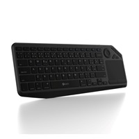 C-TECH Klávesnice WLTK-02, Bezdrátová, Touchpad, černá
