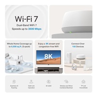 TP-Link Deco BE22(3-pack) WiFi7 Mesh (BE3600,2,4GHz/5GHz,2xGbELAN/WAN)