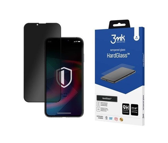 3mk tvrzené sklo HardGlass Max Privacy Black pro Apple iPhone 13/13 Pro
