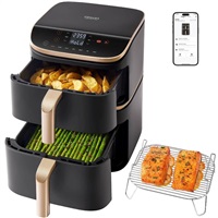 BAZAR - Cosori Turbo Tower Pro chytrá horkovzdušná fritéza 10,8l černá - Poškozený obal (Komplet)