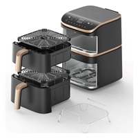 BAZAR - Cosori Turbo Tower Pro chytrá horkovzdušná fritéza 10,8l černá - Poškozený obal (Komplet)