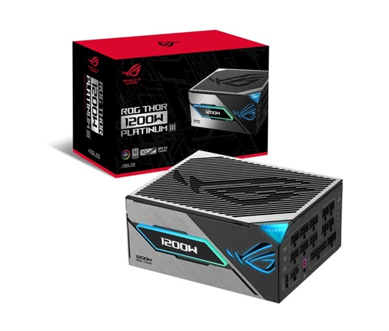 ASUS zdroj ROG Thor 1200W Platinum III, 135mm, 80Plus Platinum, ATX 3.1