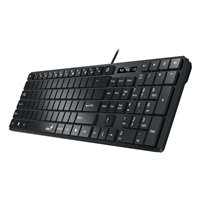 GENIUS Klávesnice Slimstar K500 Education, Bez písmen, Drátová USB, černá