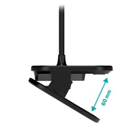 CONNECT IT Stolní LED lampa CLIP 2 s klipem, černá