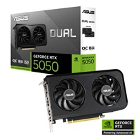 ASUS VGA NVIDIA GeForce RTX 5050 DUAL OC 8G, 8G GDDR6, 3xDP, 1xHDMI